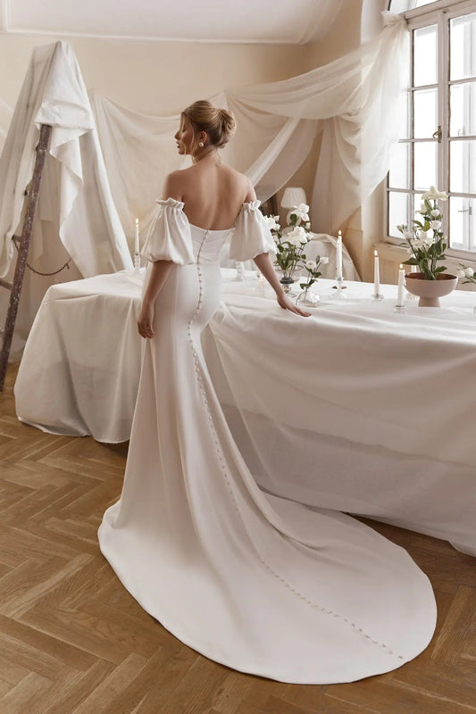 Olivia modern elegant wedding gown - violetta - bridal