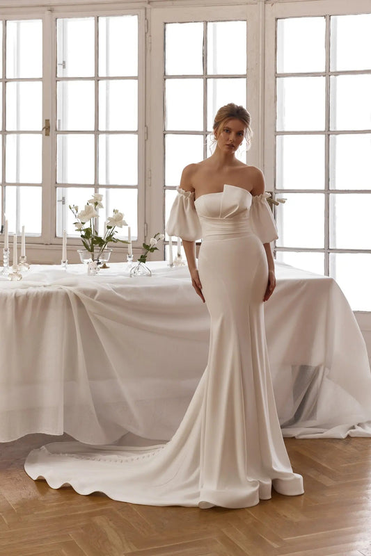 Olivia modern elegant wedding gown - violetta - bridal