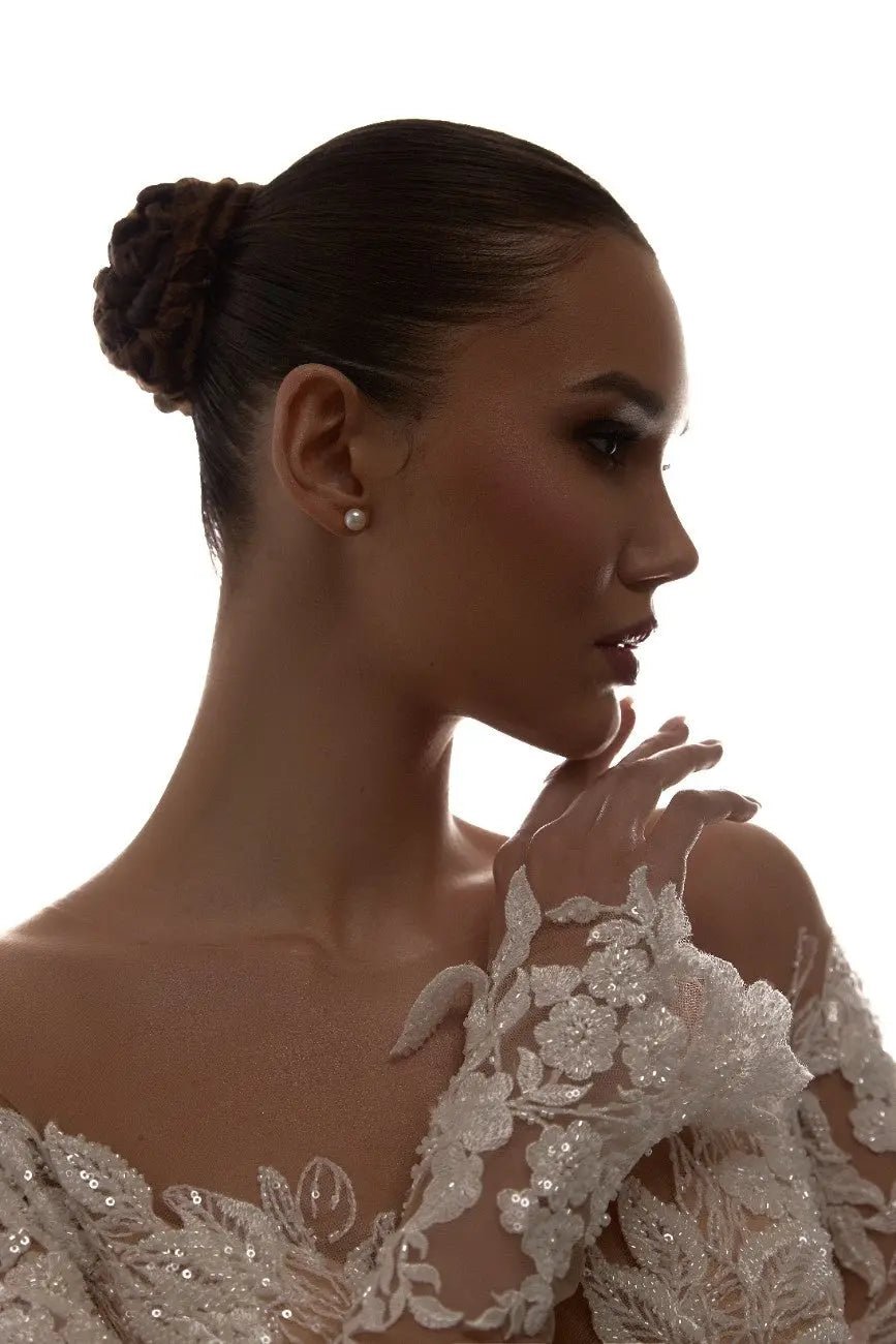 Paris wedding dress with detachable overskirt - violetta - bridal