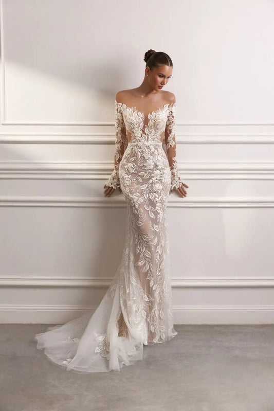 Paris wedding dress with detachable overskirt - violetta - bridal