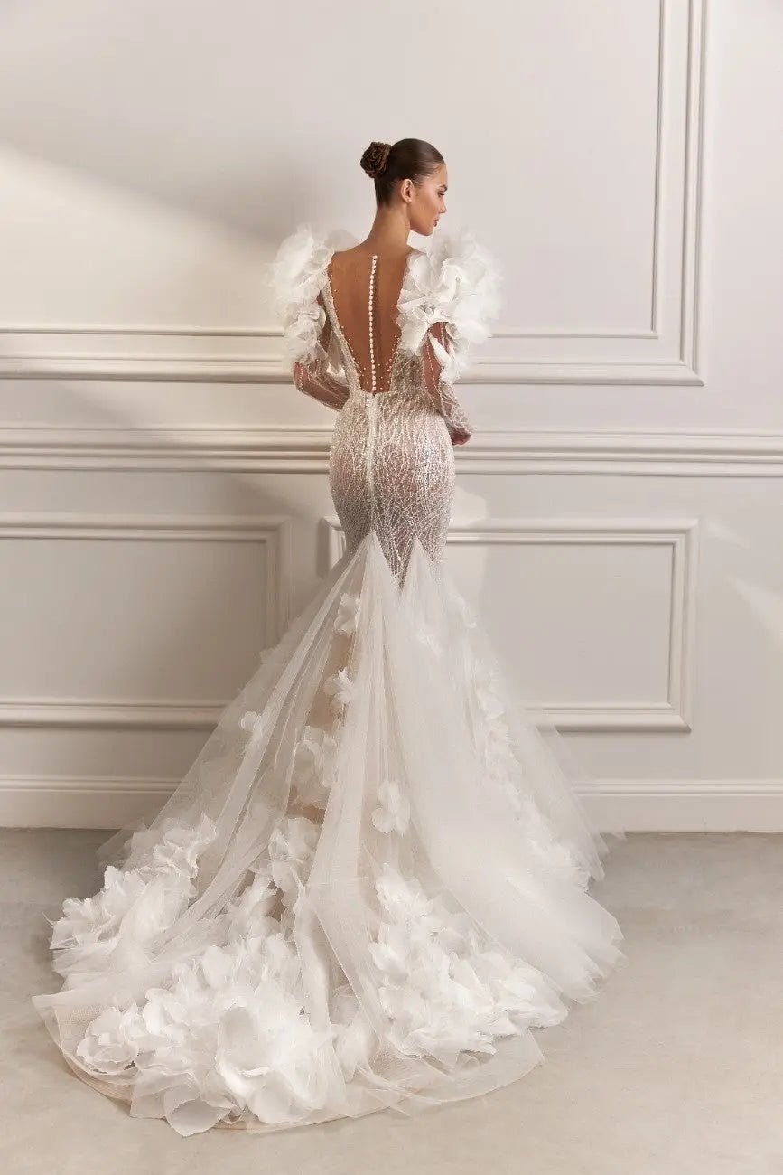 Paula fitted lace bridal dress - violetta - bridal