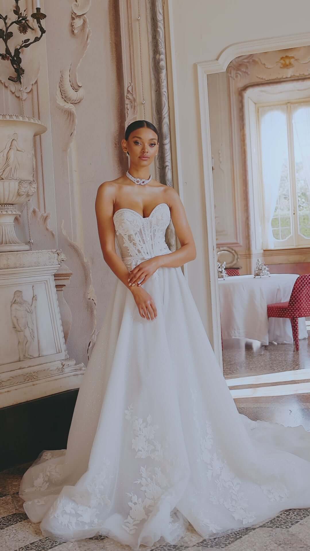 Sansa A-line corset dress