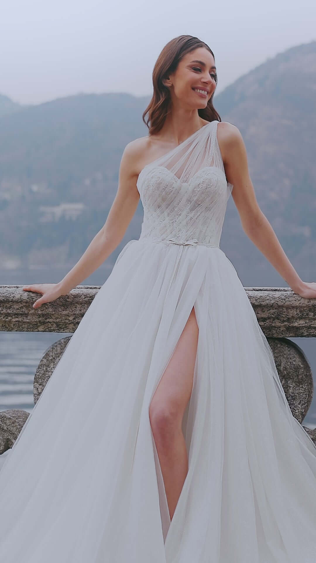 Rudy asymmetrical A-line dress