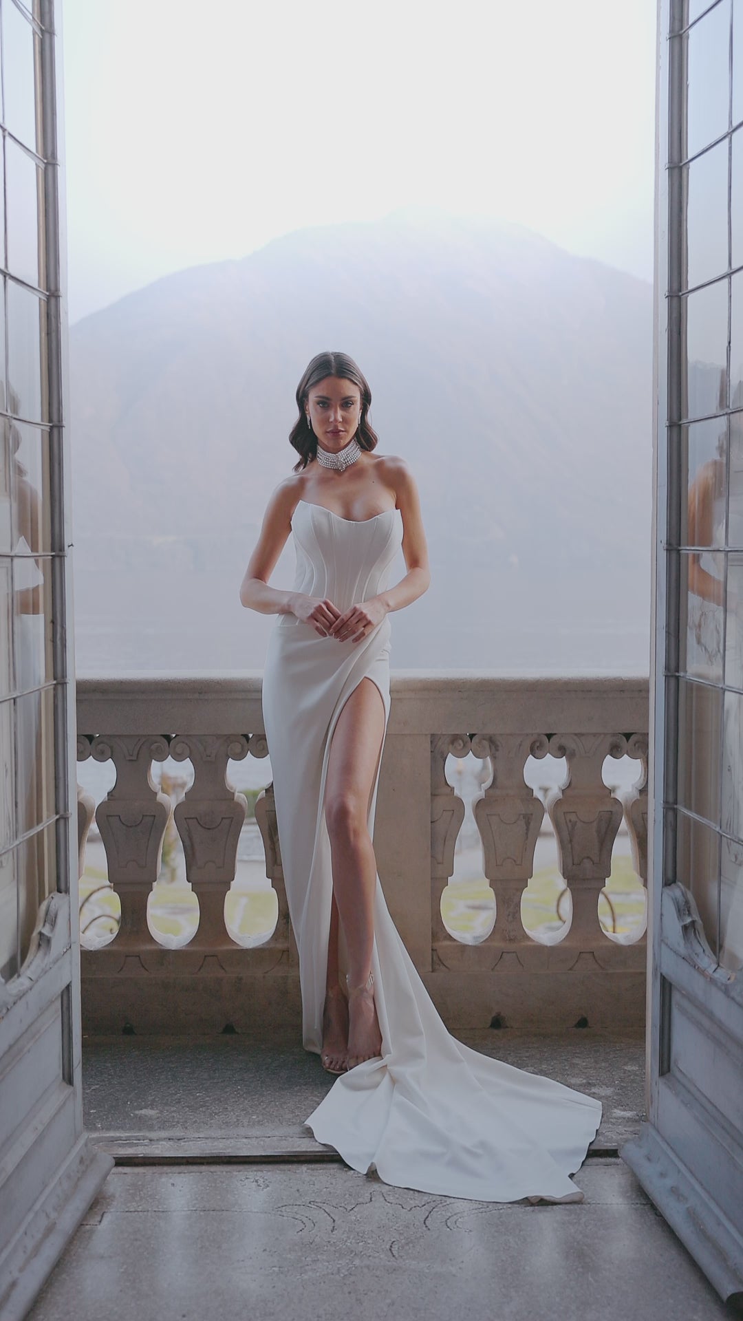 Cindy stretch satin wedding dress