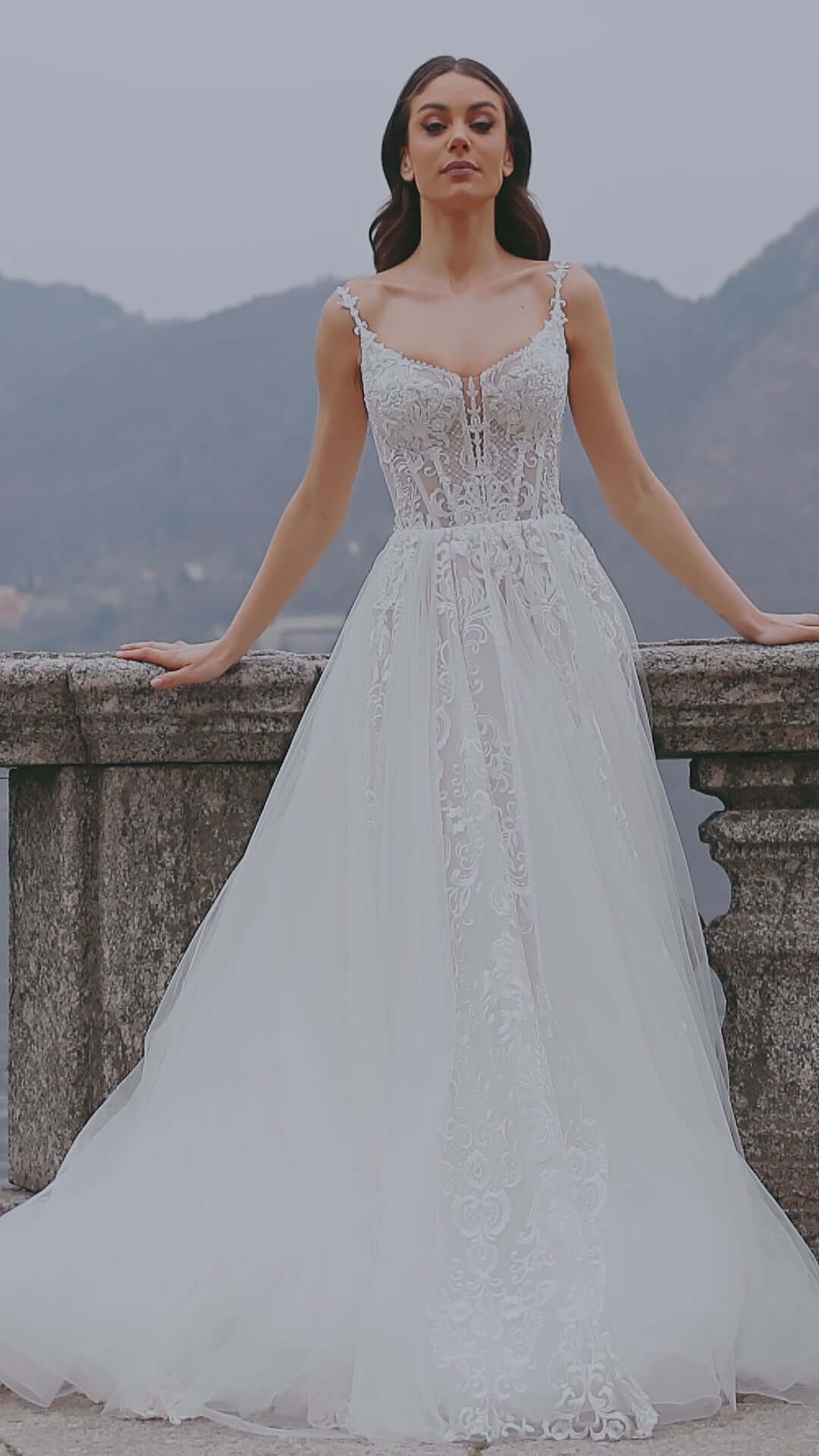 Ruby transparent corset A-line dress