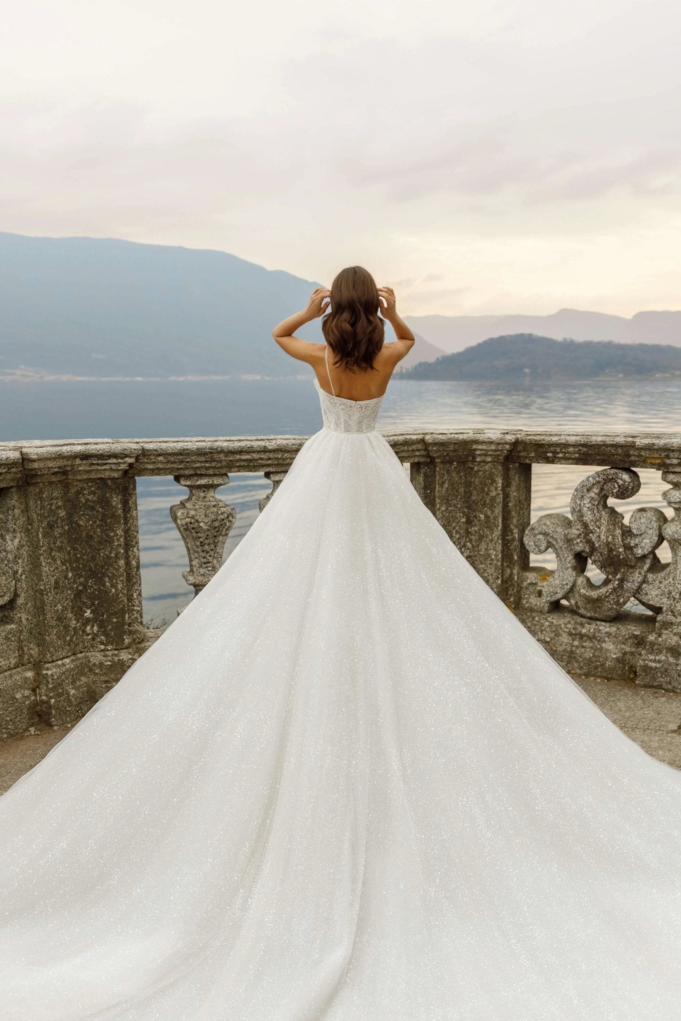 Rudy asymmetrical A - line dress - violetta - bridal