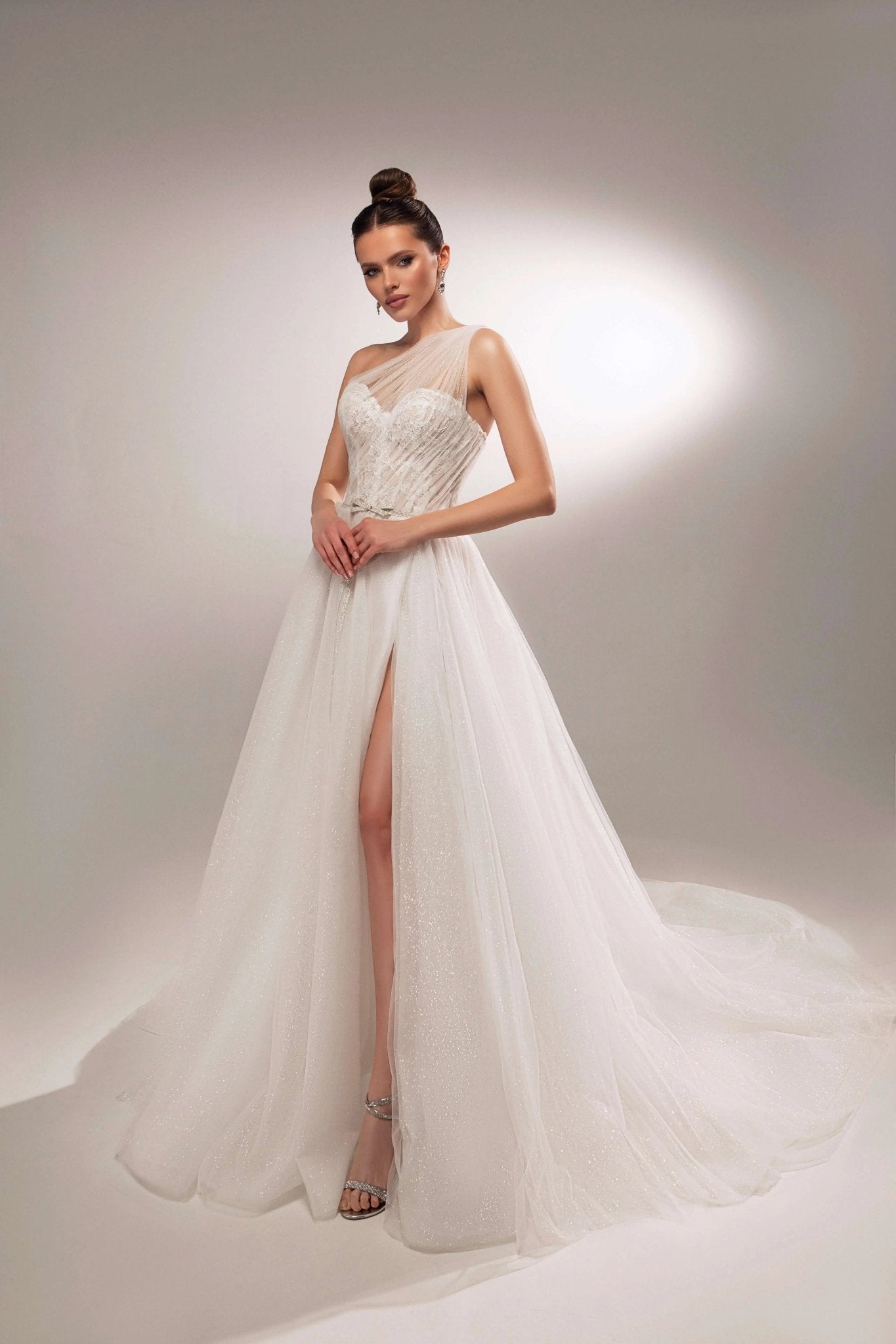Rudy asymmetrical A - line dress - violetta - bridal