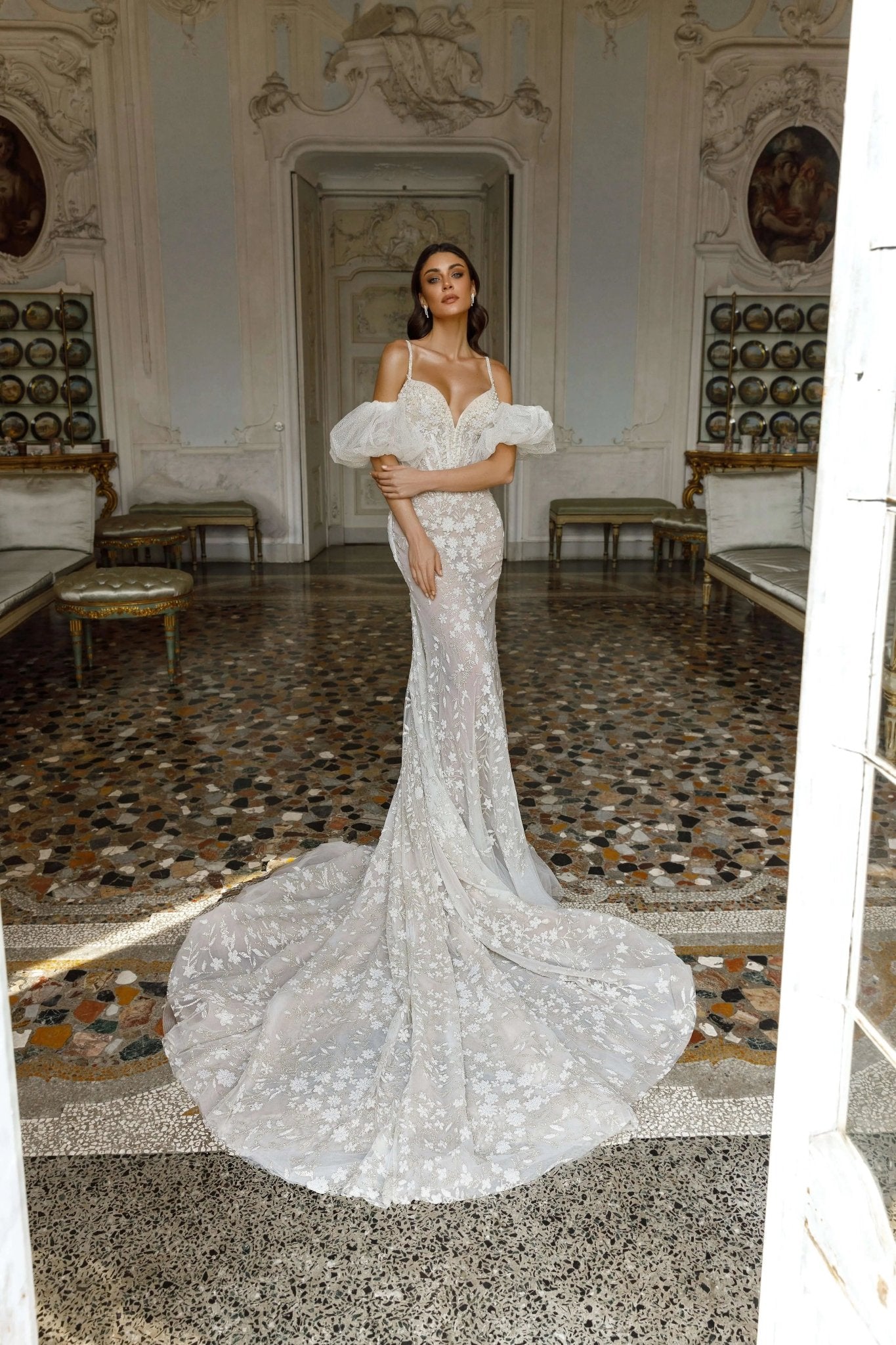 Taylor stylish fitted dress with lining - violetta - bridal