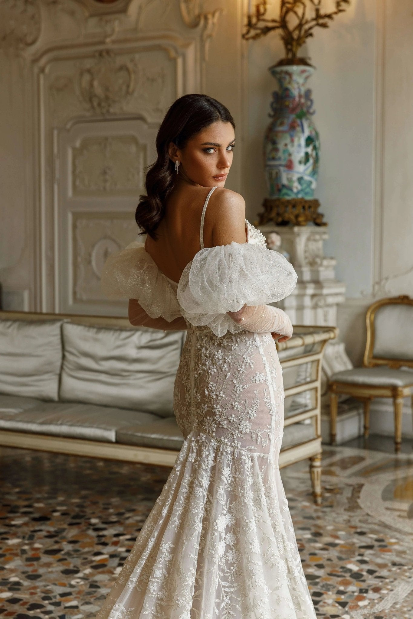 Taylor stylish fitted dress with lining - violetta - bridal