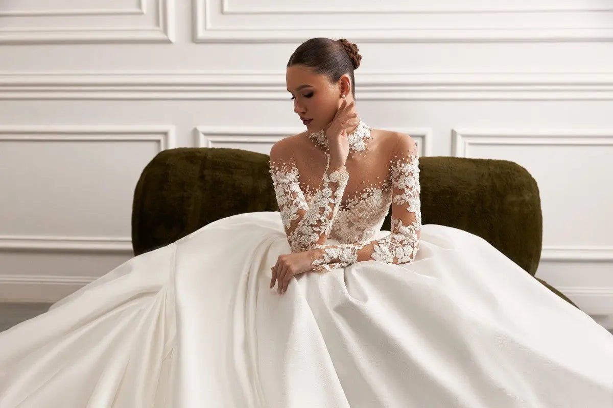 Valencia A line bodice bridal dress - violetta - bridal