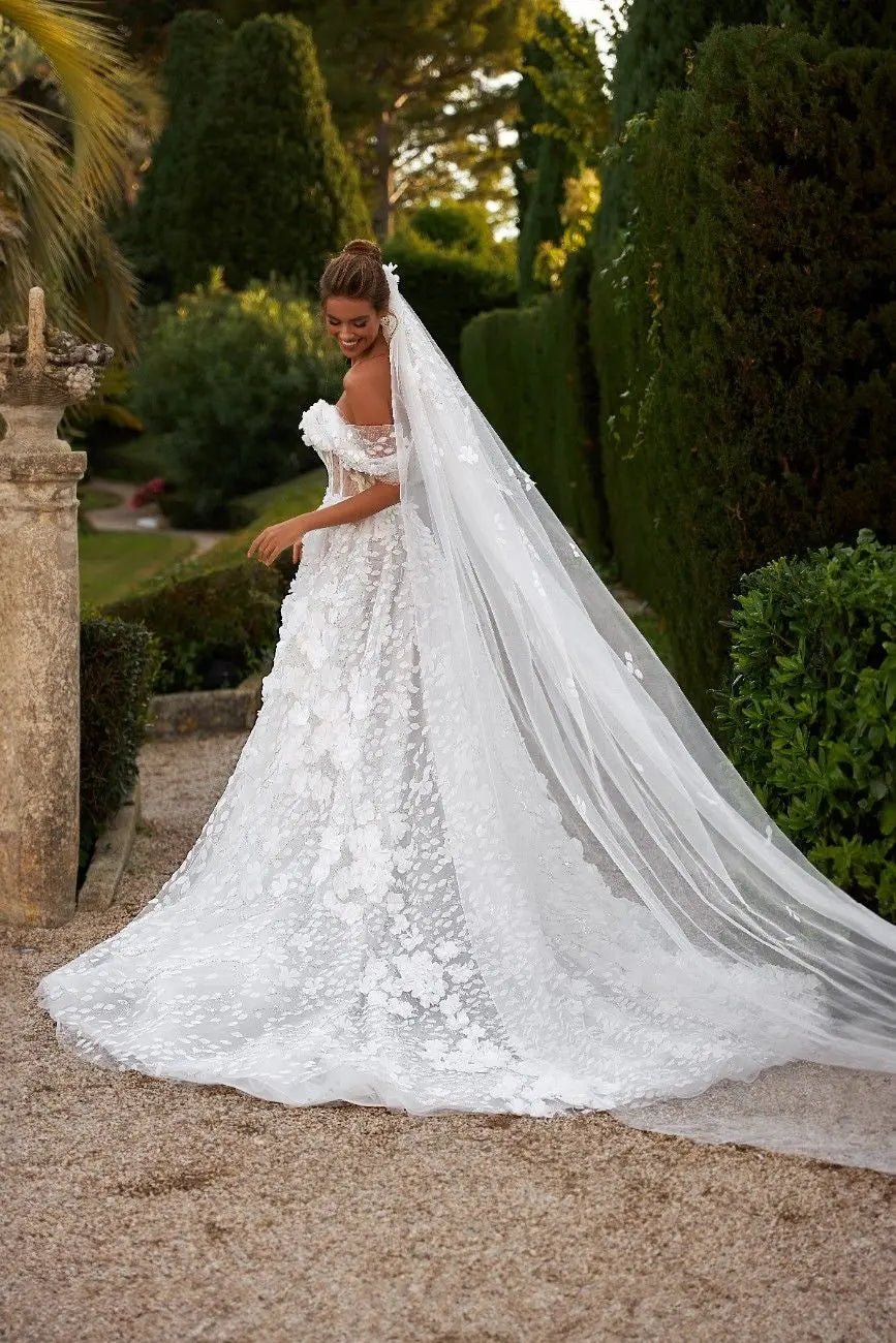 Willow A Line lace wedding dress - violetta - bridal